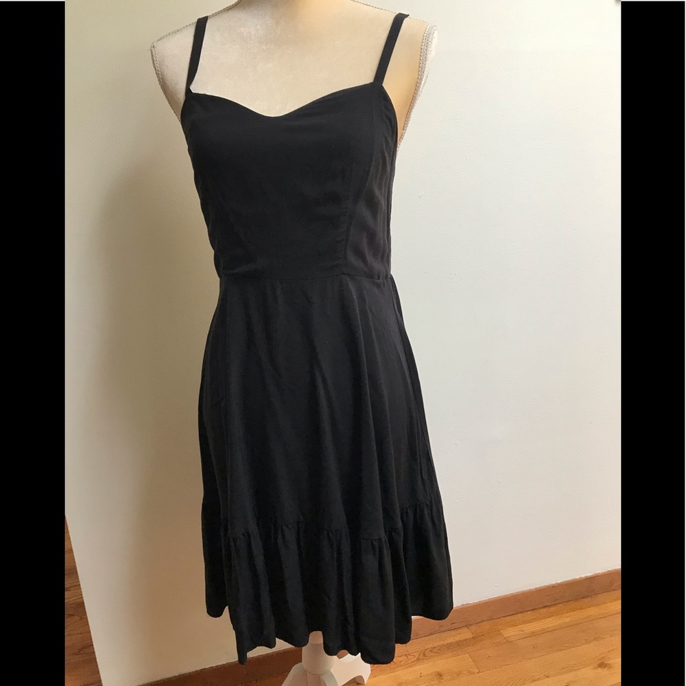 Old Navy black dress with ruffled bottom